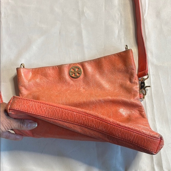 Tory Burch 3 way Orange Leather Crossbody Bag - Picture 7 of 13
